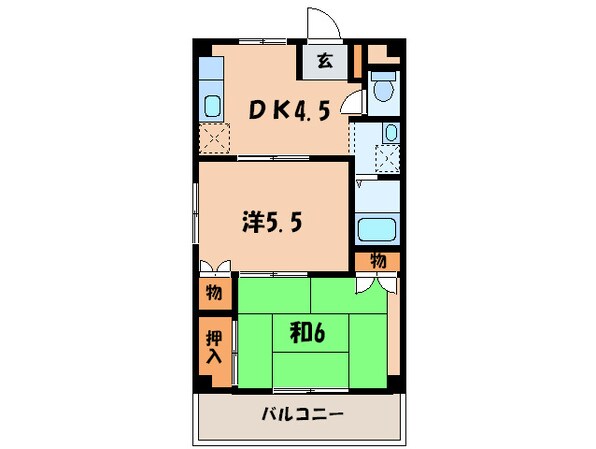 小寺マンションの物件間取画像